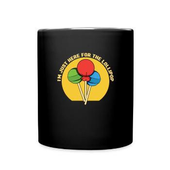 Lollipop Candy Gift - Full Colour Mug - black - Front