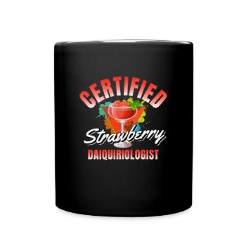 Fraise Daiquiri Cocktail Alcool - Mug uni - noir - Devant