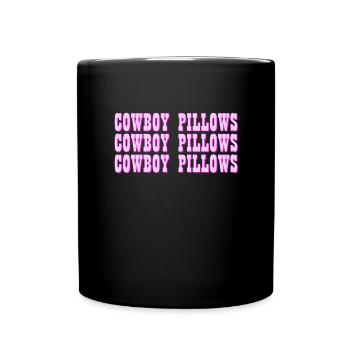 Cowboy -Kissen Western girl Cowboy -Kissen - Tasse einfarbig - Schwarz - Vorne
