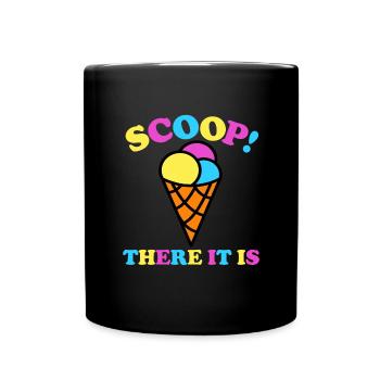 Schaufeln Sie dort, es ist Eis Summer Love Ice Cre - Tasse einfarbig - Schwarz - Vorne