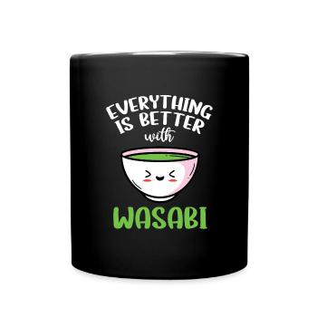 Wasabi - Mug uni - noir - Devant