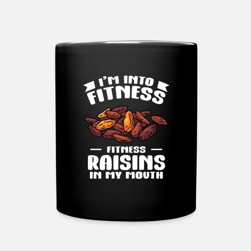 Rosinen - Tasse einfarbig - Schwarz