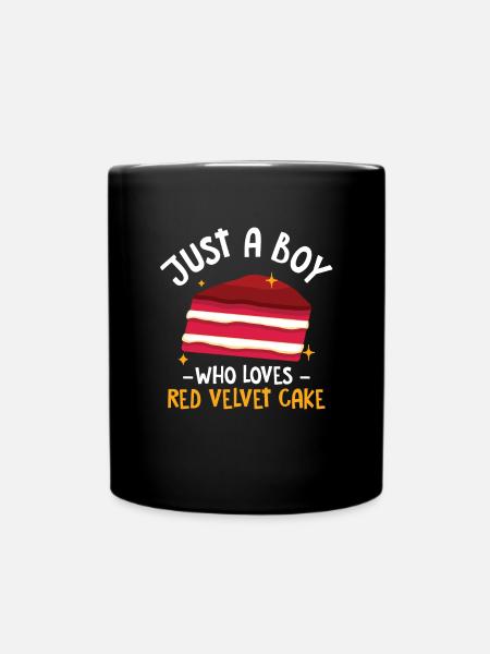 Velvet Cake Kuchen Geschenk - Tasse einfarbig - Schwarz
