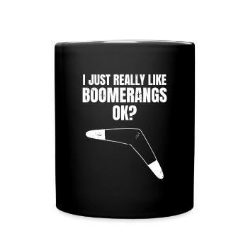 Boomerang - Mug uni - noir - Devant