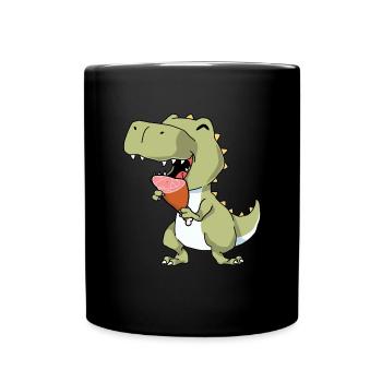Schinken - Tasse einfarbig - Schwarz - Vorne