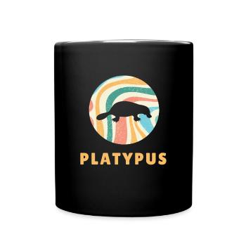 Schnabeltier Platypus - Full Colour Mug - black - Front