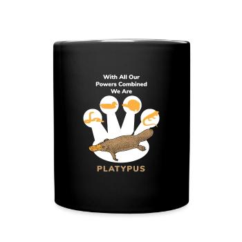 Schnabeltier Power Combined Platypus - Full Colour Mug - black - Front