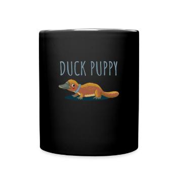 Schnabeltier Duck Puppy Platypus - Mug uni - noir - Devant