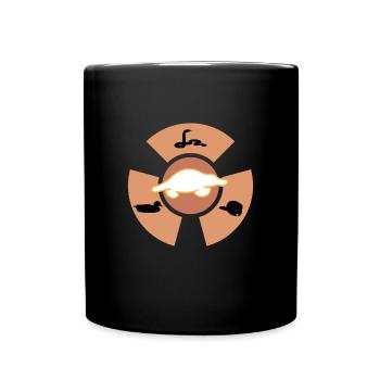 Schnabeltier Hybrid Platypus - Tasse einfarbig - Schwarz - Vorne