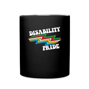 Behinderung Pride Month Awareness Disability Flagg - Tasse einfarbig - Schwarz - Vorne