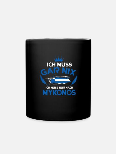 Mykonos - Tasse einfarbig - Schwarz