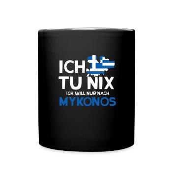 Mykonos - Tasse einfarbig - Schwarz - Vorne
