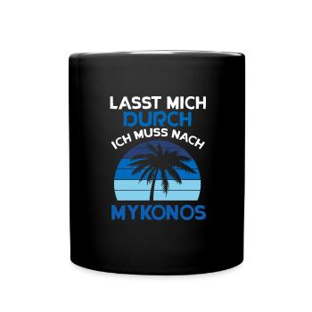 Mykonos - Tasse einfarbig - Schwarz - Vorne