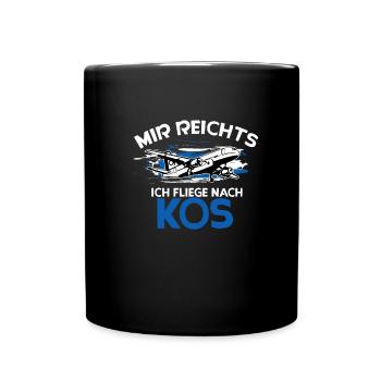 Kos - Tasse einfarbig - Schwarz - Vorne