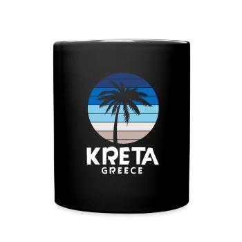 Kreta - Tasse einfarbig - Schwarz - Vorne