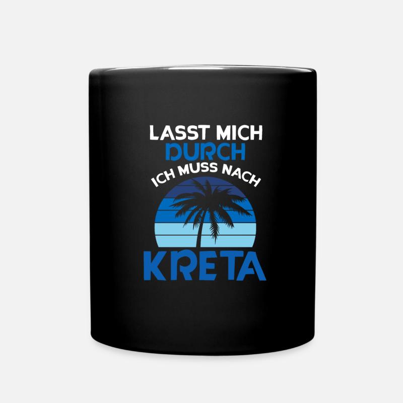 Kreta - Tasse einfarbig - Schwarz