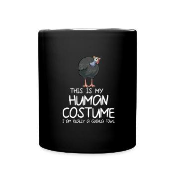 Perlhühner Perlhuhn Pintade - Mug uni - noir - Devant