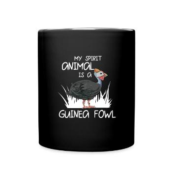Perlhühner Perlhuhn Pintade - Mug uni - noir - Devant