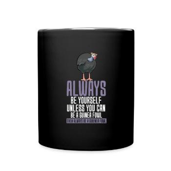 Perlhühner Perlhuhn Pintade - Mug uni - noir - Devant
