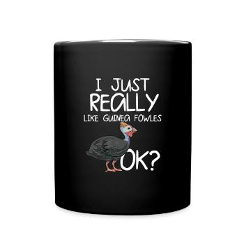 Perlhühner Perlhuhn Pintade - Mug uni - noir - Devant