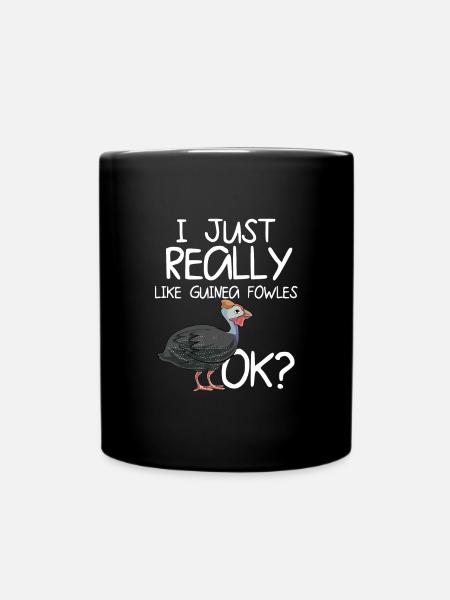 Perlhühner Perlhuhn Pintade - Mug uni - noir