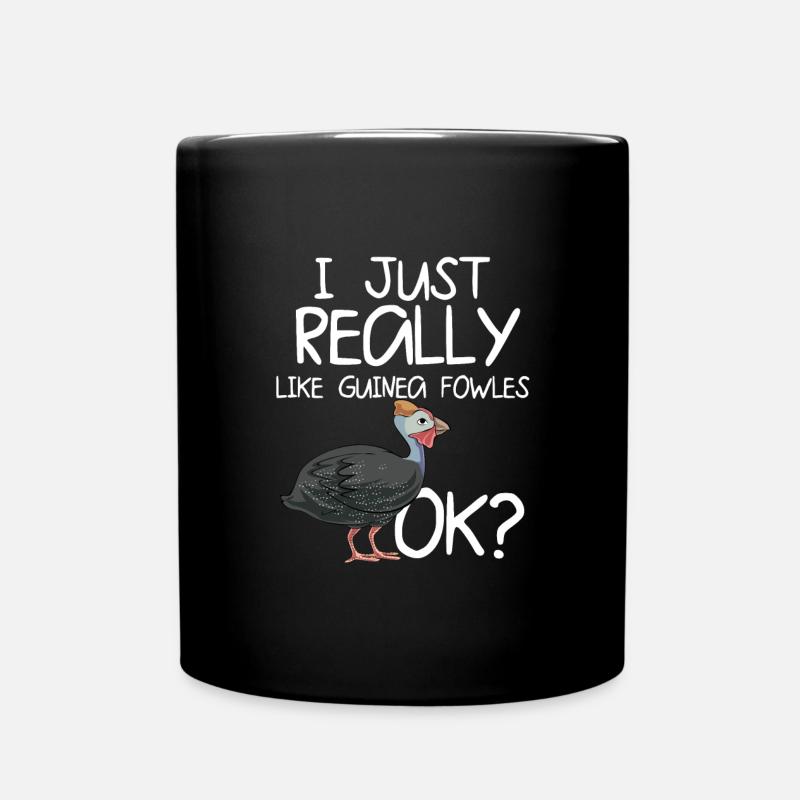 Perlhühner Perlhuhn Pintade - Mug uni - noir