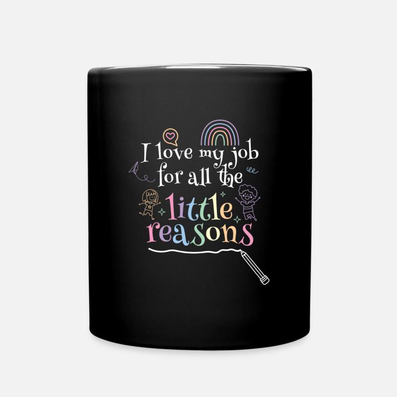 Little Reasons Lehrer Lehrerin Schule - Tasse einfarbig - Schwarz