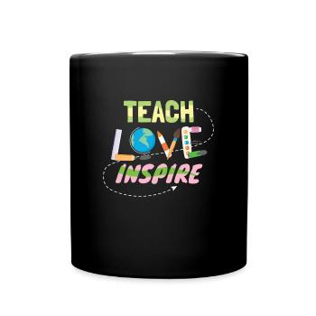 Tech Love Inspire Enseignant École d’enseignants - Mug uni - noir - Devant