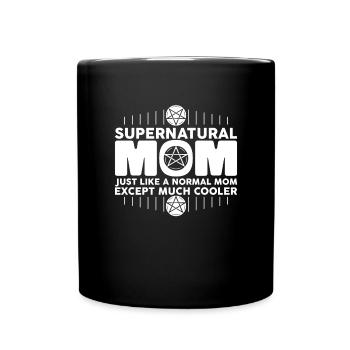 bernate mother like a normal mother - Full Colour Mug - black - Front