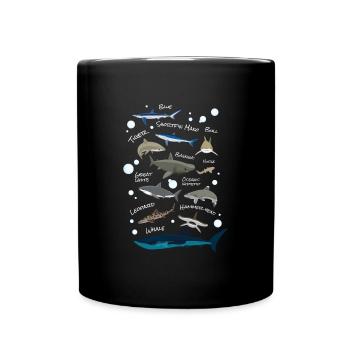 Espèces de requins Poisson requin - Mug uni - noir - Devant