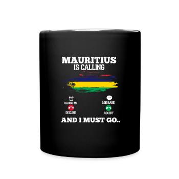 Mauritius - Tasse einfarbig - Schwarz - Vorne
