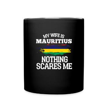 Mauritius - Tasse einfarbig - Schwarz - Vorne