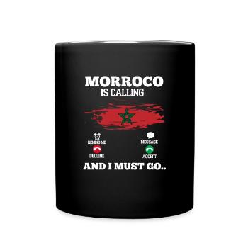 Maroc - Mug uni - noir - Devant