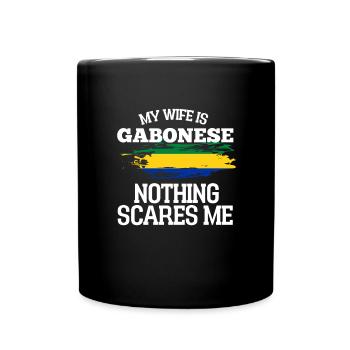 Gabon Wife - Full Colour Mug - black - Front