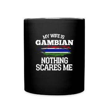 Gambie Épouse - Mug uni - noir - Devant