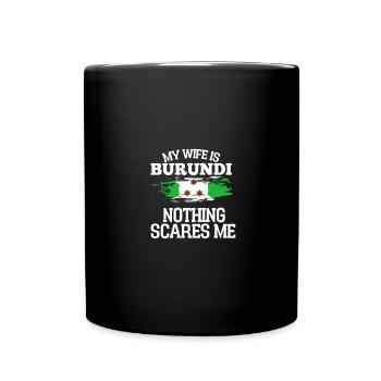 Burundi Ehefrau - Tasse einfarbig - Schwarz - Vorne