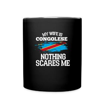 Congo Épouse - Mug uni - noir - Devant