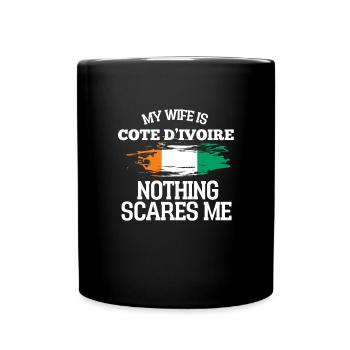 Épouse Côte d’Ivoire - Mug uni - noir - Devant