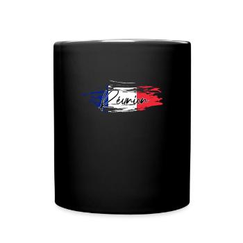 Réunion - Mug uni - noir - Devant