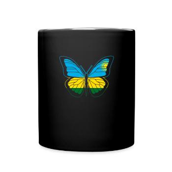 Rwanda - Tasse einfarbig - Schwarz - Vorne