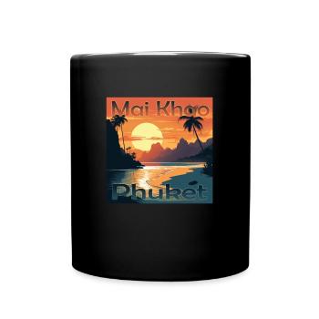 Vacances d’été à Mai Khao Beach, Phuket - Mug uni - noir - Devant