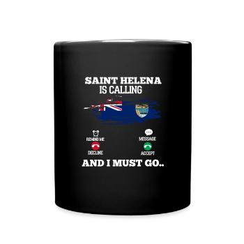 Saint Helena - Tasse einfarbig - Schwarz - Vorne