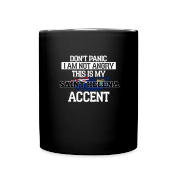 Saint Helena - Tasse einfarbig - Schwarz - Vorne