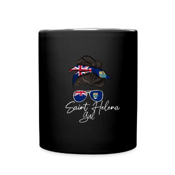 Saint Helena - Tasse einfarbig - Schwarz - Vorne