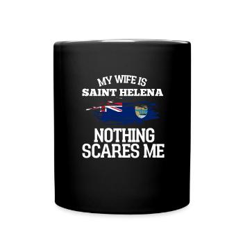 Saint Helena - Tasse einfarbig - Schwarz - Vorne