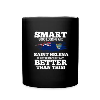 Saint Helena - Full Colour Mug - black - Front