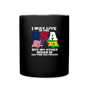 São Tomé - Mug uni - noir - Devant