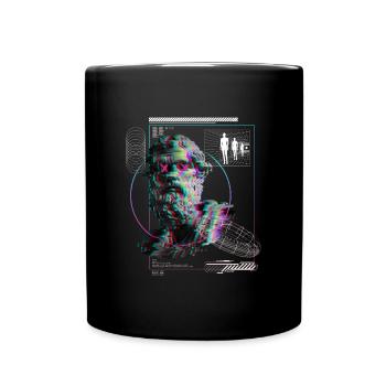 EDM Musik Raver Techno Festival Rave - Tasse einfarbig - Schwarz - Vorne