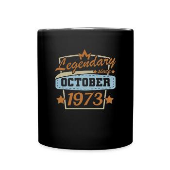 Légendaire depuis octobre 1973 - Mug uni - noir - Devant
