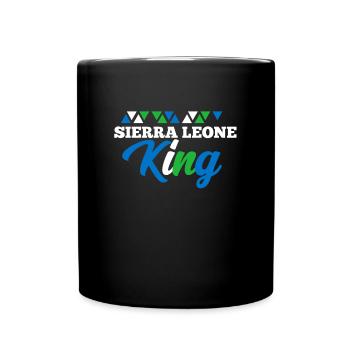 Sierra Leone - Tasse einfarbig - Schwarz - Vorne